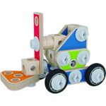 Дървен конструктор Майстор строител 62 части, Hape - Image 9