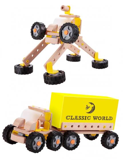 Дървен конструктор Камион робот, Classic World