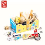 Дървен конструктор с инструменти в кутия 83 части, Hape - Image 3