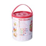 Дървен конструктор с кубчета 100 броя, Classic World - Image 4