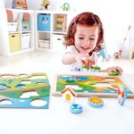 Дървен пъзел 3 в 1 Слънчевата долина, Hape - Image 5