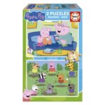 Дървен пъзел Peppa Pig Educa
