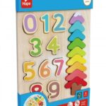 Дървен пъзел Цветове и форми 9 части, Hape