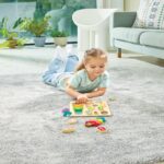 Дървен пъзел Цветове и форми 9 части, Hape - Image 10
