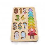 Дървен пъзел Цветове и форми 9 части, Hape - Image 8