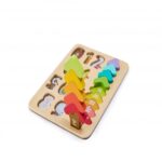 Дървен пъзел Цветове и форми 9 части, Hape - Image 7