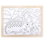 Дървен пъзел Динозаври 24 части, Hape - Image 9