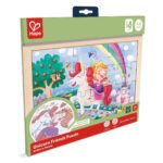 Дървен пъзел Еднорог и приятели 24 части, Hape - Image 7