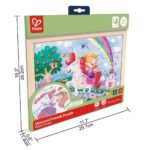 Дървен пъзел Еднорог и приятели 24 части, Hape - Image 11
