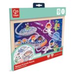 Дървен пъзел Космически приятели 48 части, Hape - Image 8