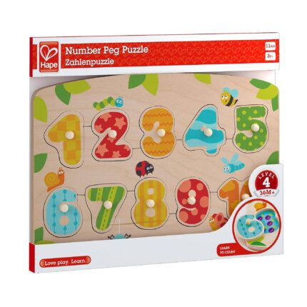 Дървен пъзел с цифри, Hape