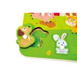 Дървен пъзел за игра Ферма, 10 части, Hape - Image 3