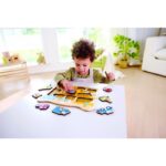 Дървен пъзел за игра Строителни машини, 10 части, Hape - Image 4