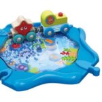 Дървен железопътен комплект подводно влакче, 15 части, Hape - Image 2