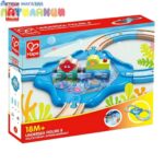 Дървен железопътен комплект подводно влакче, 15 части, Hape - Image 4