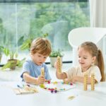 Дървена игра Bamboo Rapido бамбукови пръчки и цветови комбинации, Hape - Image 2