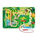 Дървена игра Магнитен лабиринт Джунгла, Hape - Image 2