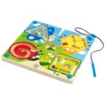 Дървена игра Магнитен лабиринт Насекоми, Hape - Image 3