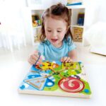 Дървена игра Магнитен лабиринт Насекоми, Hape - Image 4
