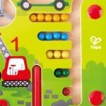 Дървена игра Магнитен лабиринт машини, Hape - Image 4