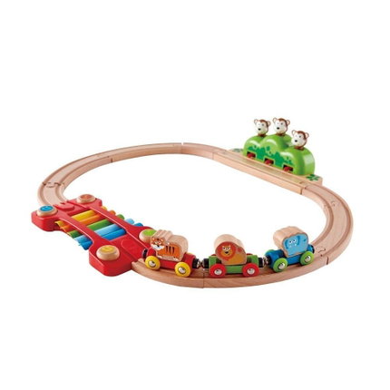 Дървена игра Музикална железница, 54 x 11 x 46 см, Hape