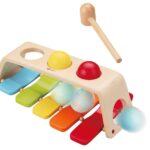 Дървена играчка ксилофон с чукче, Classic World