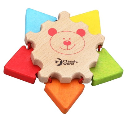 Дървена играчка цвете с огледало, Classic World