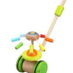 Дървена играчка за бутане Цвете, Classic World
