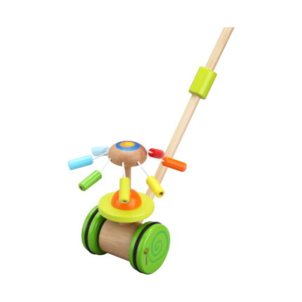Дървена играчка за бутане Цвете, Classic World