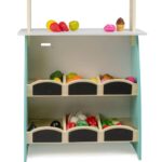 Дървена играчка Пазар и Кафе салон 2 в 1, 49 х 24 х 114 см, Eurekakids - Image 5