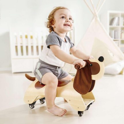 Дървена играчка Дакел за езда, Hape