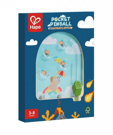 Дървена играчка Джобен пинбол, Hape