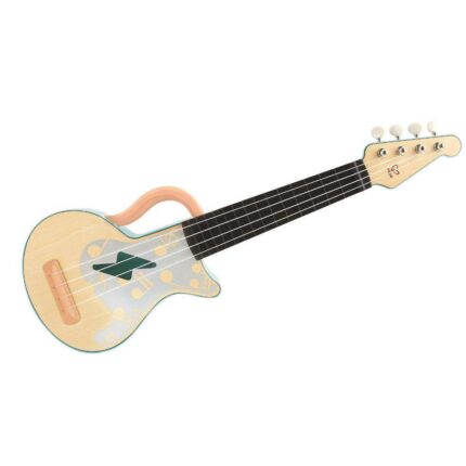 Дървено укулеле Rock n Roll синьо, Hape
