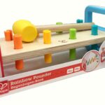 Дървена играчка с чукче Дъга, Hape