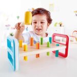 Дървена играчка с чукче Дъга, Hape - Image 2