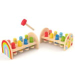 Дървена играчка с чукче Чудовища, Hape - Image 2