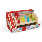 Дървена играчка с чукче Чудовища, Hape