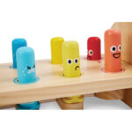 Дървена играчка с чукче Чудовища, Hape - Image 3