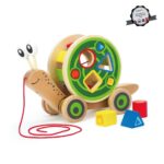 Дървена играчка за дърпане охлюв, Hape - Image 4