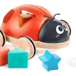 Дървена играчка за дърпане и сортиране Калинка Hape