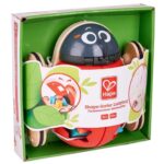Дървена играчка за дърпане и сортиране Калинка, 20 см, Hape - Image 3