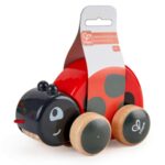Дървена играчка за дърпане калинка, Hape - Image 4