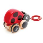 Дървена играчка за дърпане калинка, Hape - Image 5