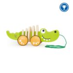Дървена играчка за дърпане крокодил, Hape - Image 5