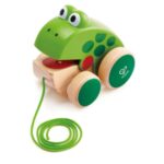 Дървена играчка за дърпане Жабка, Hape - Image 2