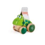 Дървена играчка за дърпане Жабка, Hape - Image 5