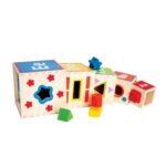 Дървени кубчета за сортиране 10 части, Hape - Image 3