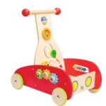 Дървена проходилка с активности и сметало, Hape