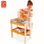 Дървена работна маса Млад изобретател 79 части, Hape - Image 2
