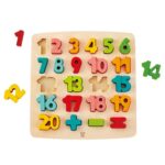Дървени цифри с поставка, Hape